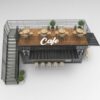 Contenedor convertido en soporte para café - Imagen 3
